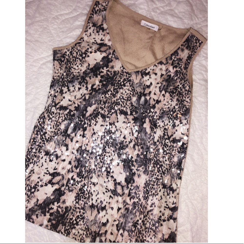 Calvin Klein sequins print